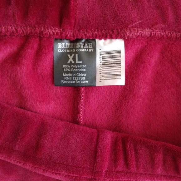 🖤***2 For $15*** Blue Star Velvety Stretch Legging Size XL - Picture 3 of 7